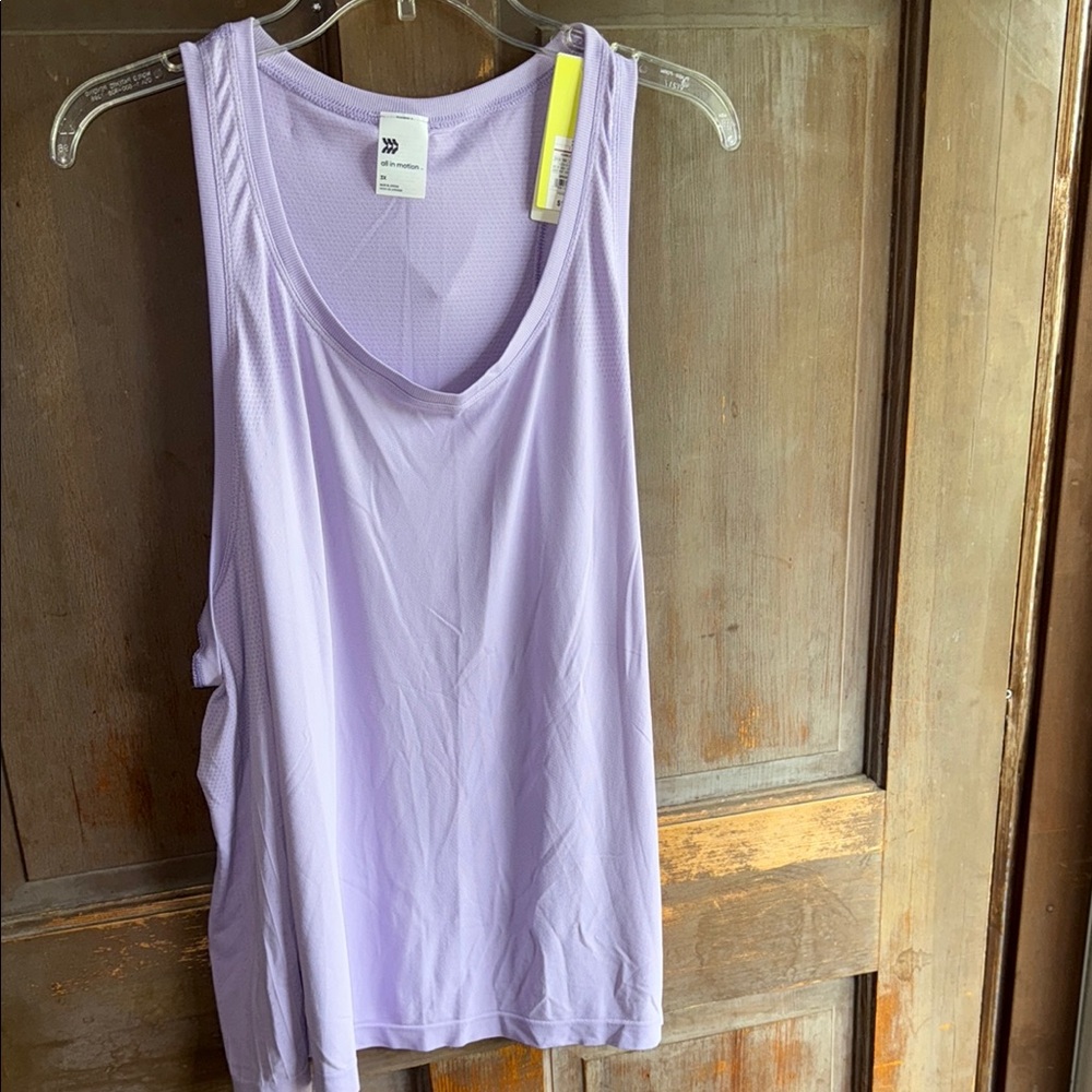 Women's Light Purple Seamless Core Tank Top